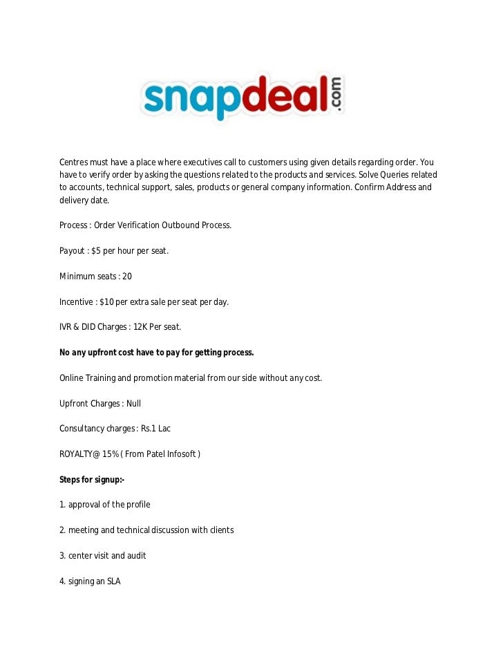Snapdeal Invoice Pdf